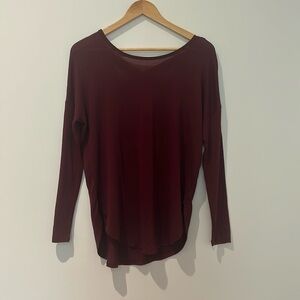 Burgundy long sleeve